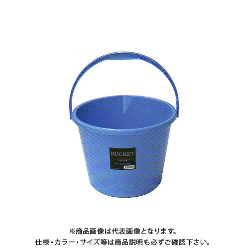 【送料別途】【直送品】安全興業 バケツ 10L 青 300φ&times;235mm (26入)｜工具屋「まいど！」
