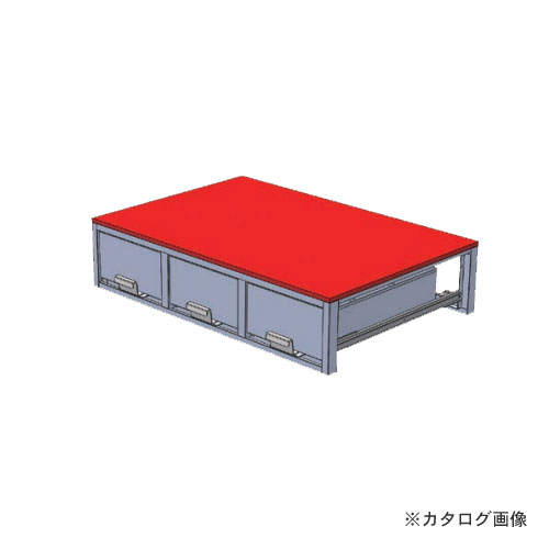 【直送品】デンサン DENSAN バン収納家具(3列引き出し) SCT-F06