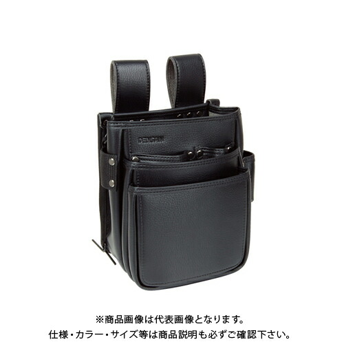 デンサン DENSAN 電工プロハイポーチ (ポケット3段式) JND-833SW