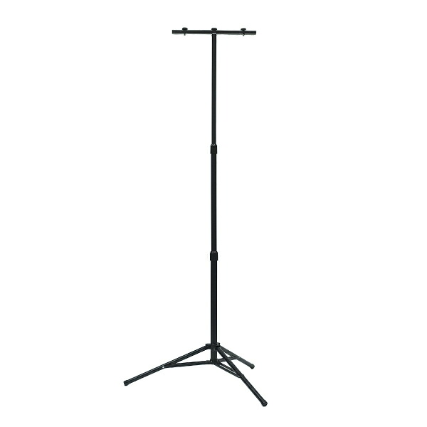 ライトスタンド 三段式ポール 高さ835mm～2010mm 床面保護用ゴム脚付 デンサン DENSAN PD-5ST
