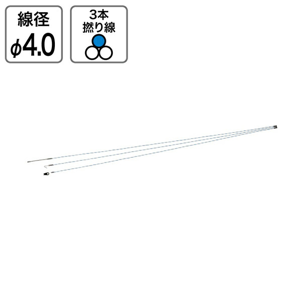 【送料別途】【直送品】マルチジョイント呼線 イージージョイント 3本入 φ4.0mm×1.8m デンサン DENSAN JE3-4054