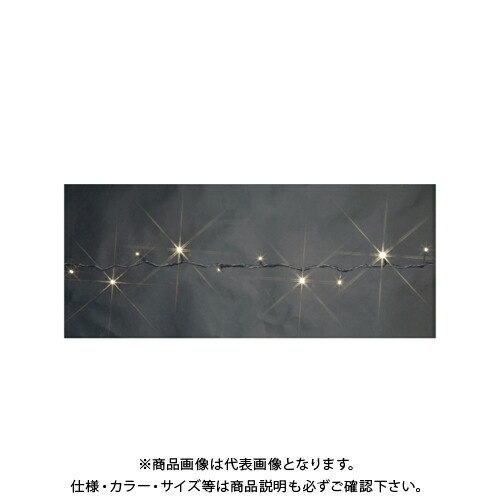 デンサン DENSAN LEDストリングライトセット 白・白 10m (3点セット) SJ-ASET-10WW