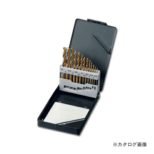 Power sonic 鉄工チタンドリルセット 19本組 THD-13P