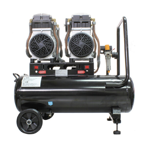 【送料別途】【直送品】MTO 静音オイルレスコンプレッサー 76L 770×650×590mm ブラック DZW076BKM|工具屋「まいど!」