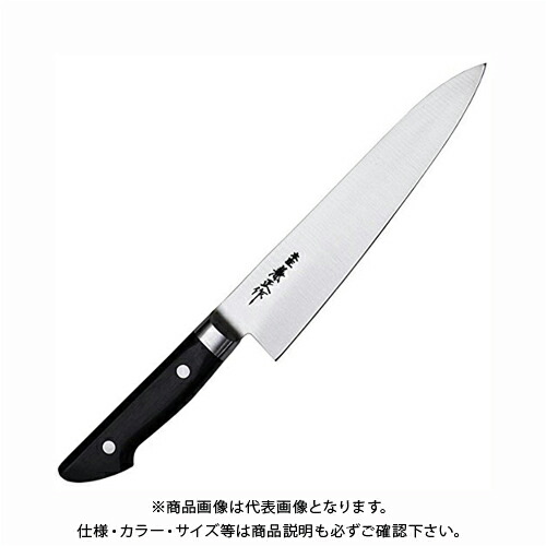 【受注生産】関兼常 本匠兼正 Eシリーズ 全鋼 口金付 黒合板柄 牛刀 E03|工具屋「まいど!」