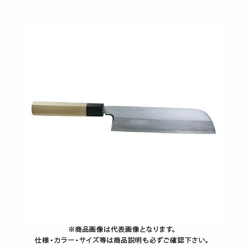 【受注生産】関兼常 本匠 兼正 Gシリーズ 霞研 水牛口付 朴柄 和包丁 鎌型薄刃 G-22｜工具屋「まいど！」