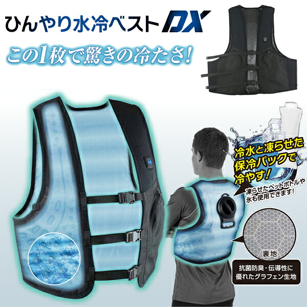 ひんやり冷水ベストDX フリーサイズ (S～3L) フリーサイズ DAISHIN 大進 WCV-D24F
