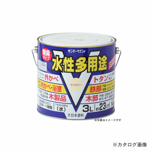 サンデーペイント #10J6U SPミズ多用途 シロ 3L