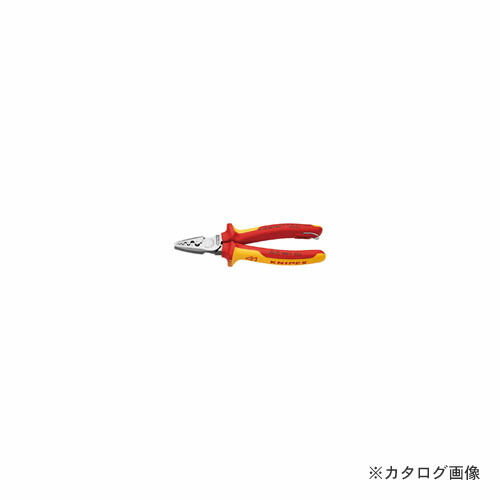 クニペックス KNIPEX 9778-180TBK 縁切り圧着プライヤー 落っこちる押しとどめる BK