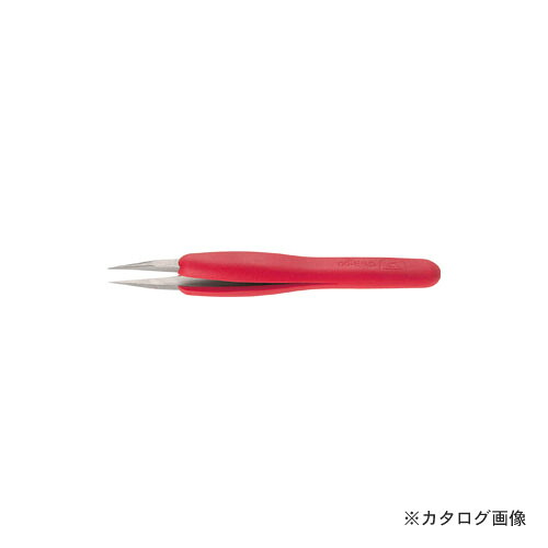 デュモント DUMONT 0304-00SAESD-ET1 ESD ピンセット 赤 TYPE 00