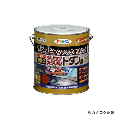 アサヒペン AP 油性超耐久シリコンアクリルトタン用 3kg (赤さび)