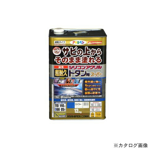 アサヒペン AP 油性超耐久シリコンアクリルトタン用 12kg (スカイブルー)