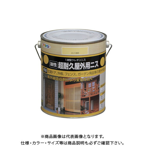 アサヒペン AP 超耐久屋外用ニス 1.8L 半ツヤ澄み切った AP9010391 DIY・工具-花・ガーデン・DIY-塗料缶・ペンキ