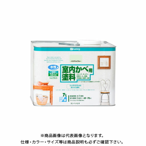 カンペハピオ 室内かべ用塗料 パステルブルー 7L 00317650571070