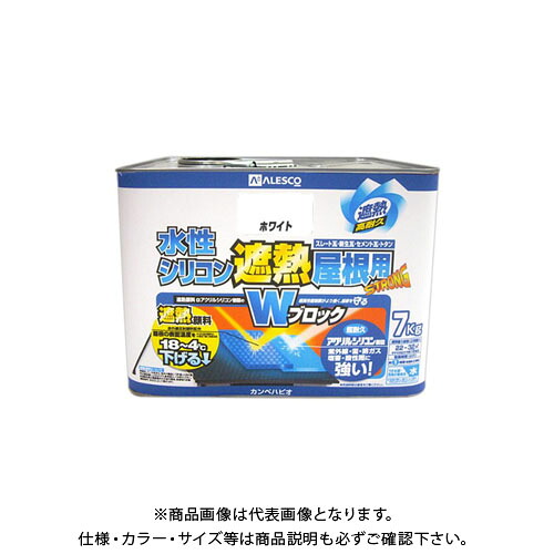 カンペハピオ 水性シリコン遮熱屋根用 ホワイト 7k 00377654013070|工具屋「まいど!」