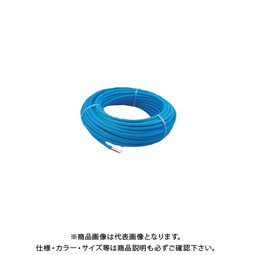 カクダイ 保温材つき架橋ポリエチレン管(青) 50m 672-111-50B