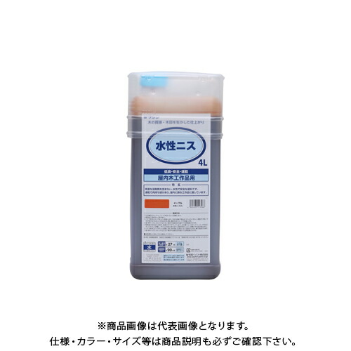 受注造出す貫禄 和信彩画 水溶性ニス メープル 4l 工書籍に適した低臭のニス Pasadenasportsnow Com