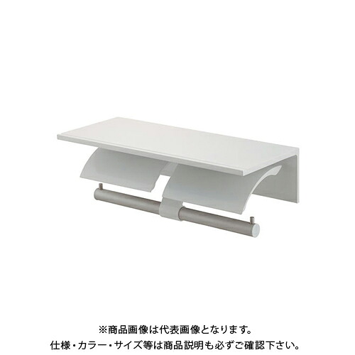 カクダイ KAKUDAI 203-016-W ツインペーパーホルダー ホワイト 203-016-W