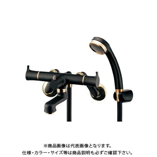 カクダイ KAKUDAI 139-020K-D 2ハンドルシャワー混合栓 黒 139-020K-D 43,980円