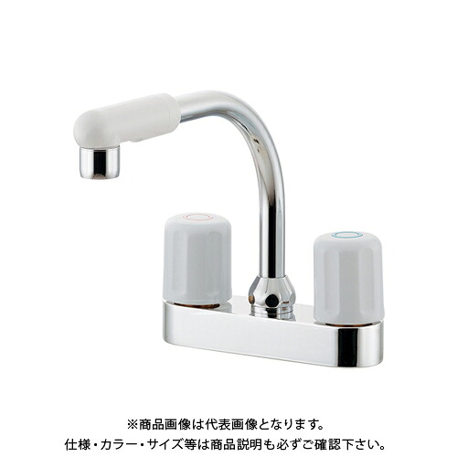 カクダイ KAKUDAI 151-011 2ハンドル混合栓 151-011｜工具屋「まいど！」