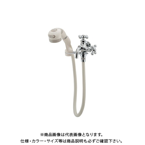 カクダイ KAKUDAI 704-153-13 愛玩動物用双口水栓 704-153-13