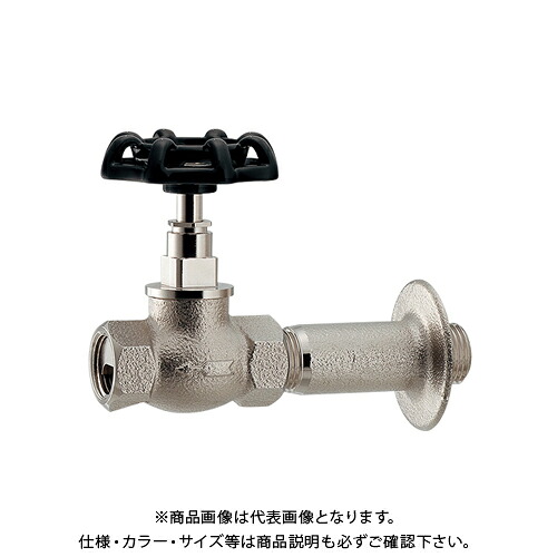 カクダイ KAKUDAI 703-705-N 横水栓 ニッケルメッキ 703-705-N｜工具屋「まいど！」 12,250円
