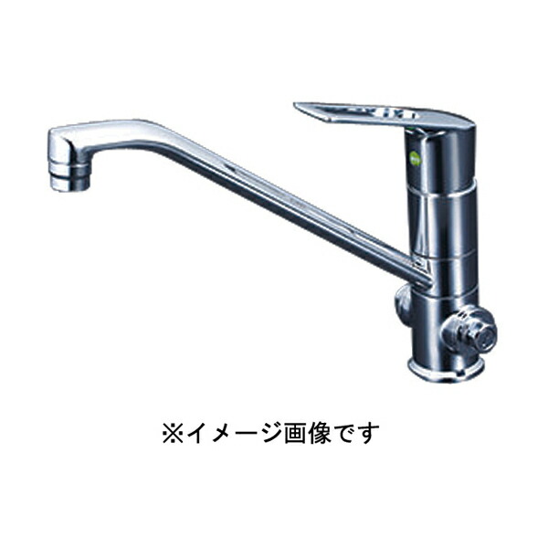 KVK シングル混合栓 (止水栓付) eレバー KM5151TEC