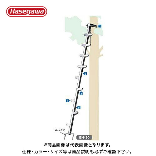 【送料別途】【直送品】ハセガワ 長谷川工業 枝打はしご EH-45 10112