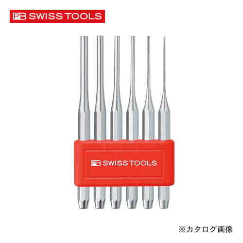 PBスイスツールズ 平行ピンポンチ(八角胴)セット ホルダー付 755BCN|工具屋「まいど!」