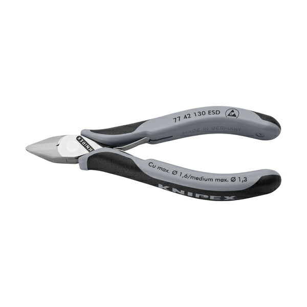 クニペックス KNIPEX 77 42 130 ESD 詳しい用ニッパー 静電気打つ手印字機 130粍 発条付 7742-130ESD