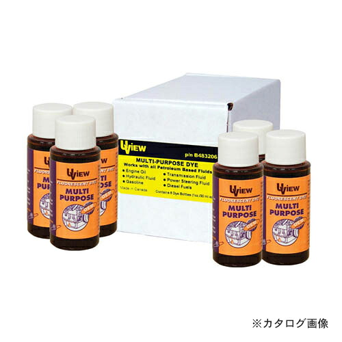 ユービュー UVIEW 483206 油絵の具用マルチ液6本 (B483206)
