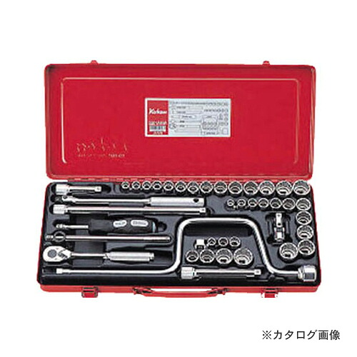 コーケン ko-ken 3/8"(9.5mm) 3201AMW 42ヶ組 ソケットメタルケースセット|工具屋「まいど!」