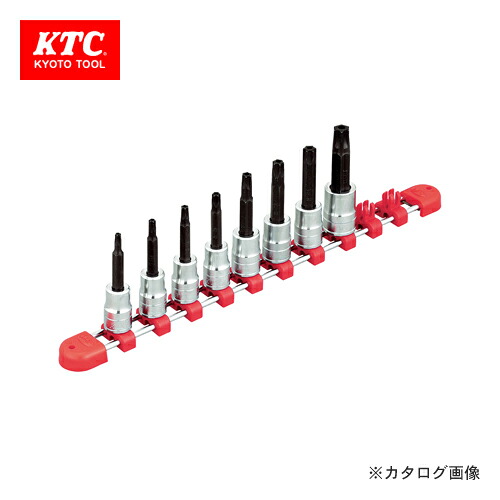 KTC 9.5sq.T型いじり打ちきりトルクスビットソケットセット(8コ組) TBT308TH