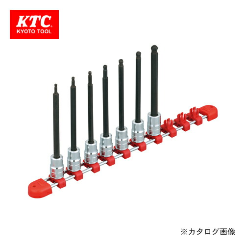KTC 9.5sq.ロングボールポイントヘキサゴンビットソケットセット(インチ) (7コ組) TBT3L07BPBH