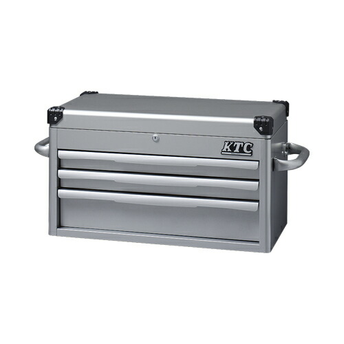 【送料別途】【直送品】KTC トップチェスト(3段3引出し) シルバー EKR-1003