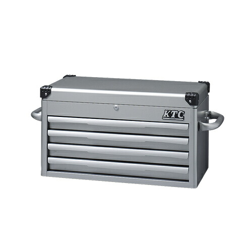【送料別途】【直送品】KTC トップチェスト(4段4引出し) シルバー EKR-1004|工具屋「まいど!」