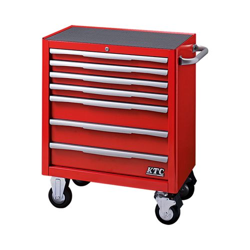 【送料別途】【直送品】KTC ローラーキャビネット(7段7引出し) レッド EKW-1007R