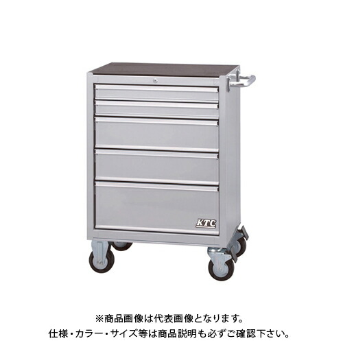 【送料別途】【直送品】KTC ローラーキャビネット(5段5引出し) シルバー 680×460×975 SKX3805S
