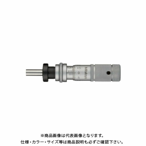 ミツトヨ Mitutoyo 標準型マイクロメーターヘッド ナット付きステム クランプ付 先端平面 逆目盛 (148-864) MHA6-13L