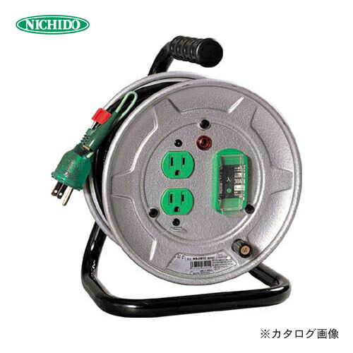 日動工業 標準型ドラム 屋内型 漏電保護付 10m NS-EB12