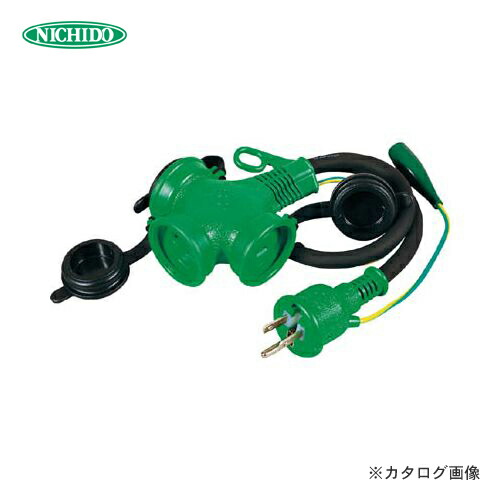 日動製作 100V 防雨型 トリプルポッキン防雨押しひろげる吊りひも20m PPTW-20E