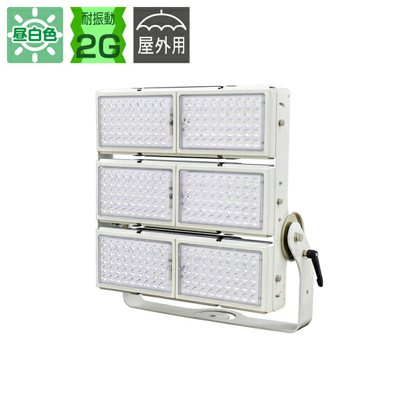 【送料別途】【直送品】常設用LED照明 スクエアマックス600W スポット 屋内・屋外兼用 AC100/200V兼用 日動工業 LEIS-600N3-HS-50K
