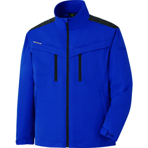 ミドリ安全 VERDEXCEL ストレッチ防寒ジャンパー VE2003 上 ロイヤルブルー 4L VE2003-UE-4L|工具屋「まいど!」