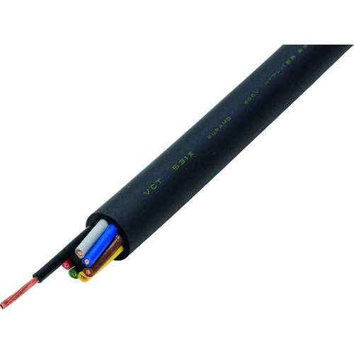 【貨物輸送別途】【直送品】倉茂電気工 ハイプレン VCT 531XX 100M VCT531XX 40X0.75SQ-100