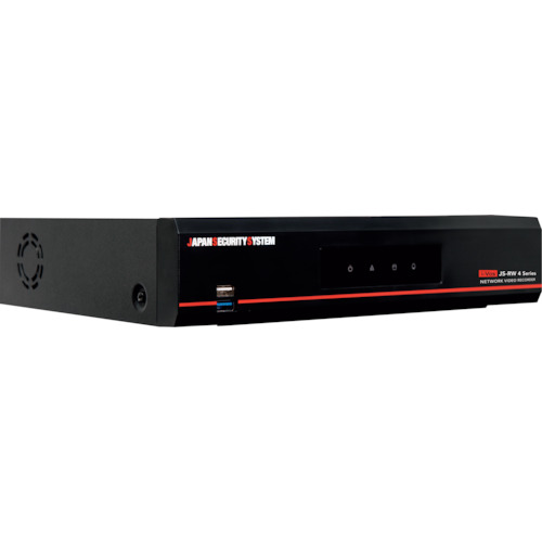 【送料別途】【直送品】日本防犯システム 防犯用カメラ用4CHネットワークレコーダー JS-RW4004-04