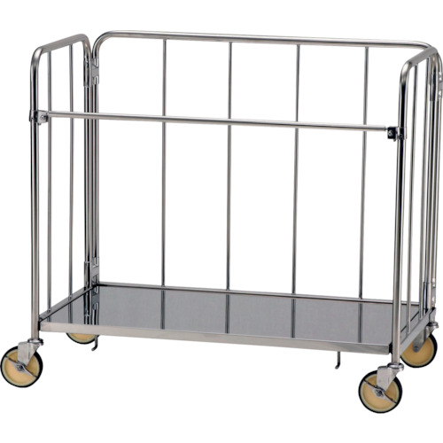 【貨物輸送別途】【直送品】テックサス マイティキャリージュニア 1100x600 SUSφ125ウレタン車 MJ1-1160D
