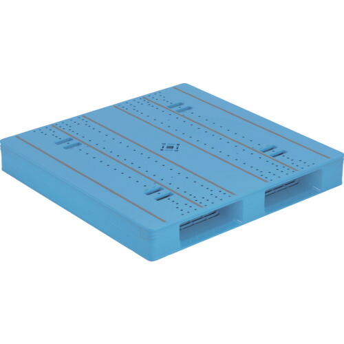 【送料別途】【直送品】サンコー プラスチックパレット 840142 LX-1111D2-7 ブルー 84014201-BL503