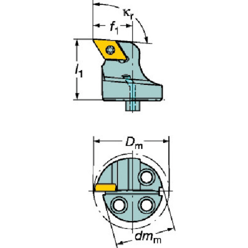 SANDVIK コロターンSL コロターン107用カッティングヘッド(410) 570-SDUCL-32-11