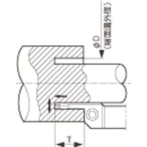 京セラ 多役立つこと・端面溝入れ製作用ホルダ KFMS KFMSL2525M3040-3