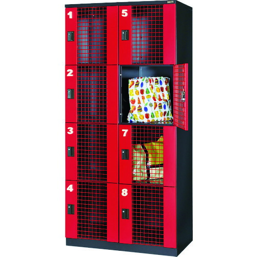 【貨物輸送別途】【直送品】光葉 ワイヤーメッシュロッカー WMTH2-4